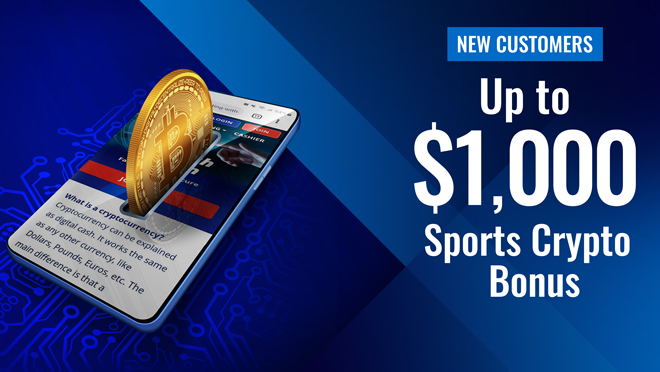 Up to $1,000 Sports Crypto Bonus