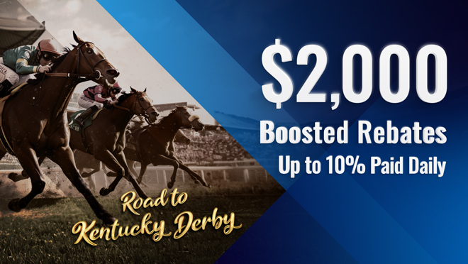 Horse racing rebates up to $10,000 paid daily