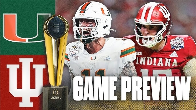 CFP National Championship Odds Indiana vs Miami