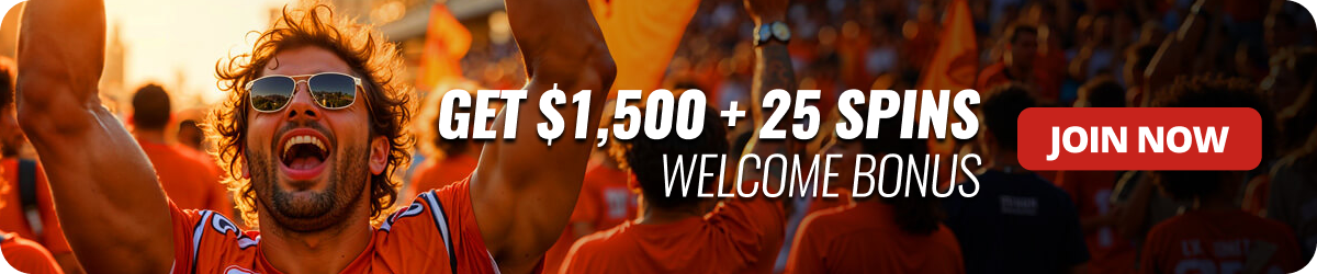 BUSR welcome bonus banner offering $1,500 cash bonus and 25 free spins for new sportsbook users