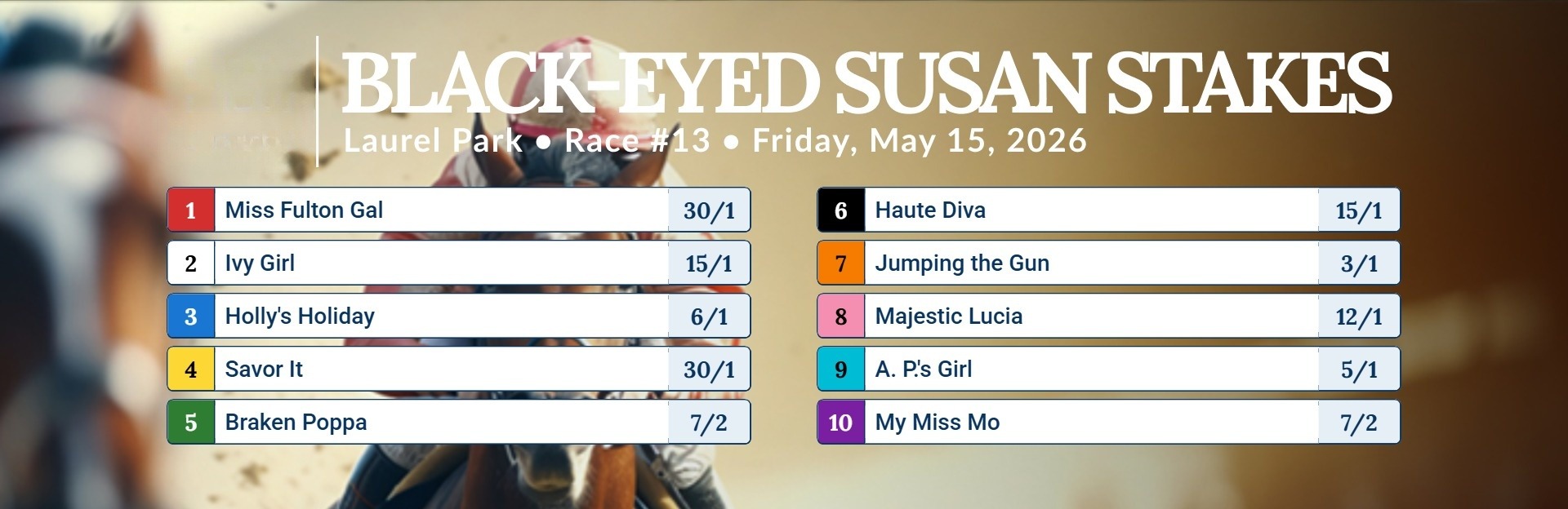 2026 Black Eyed Susan Stakes Odds, Betting Analysis and Picks